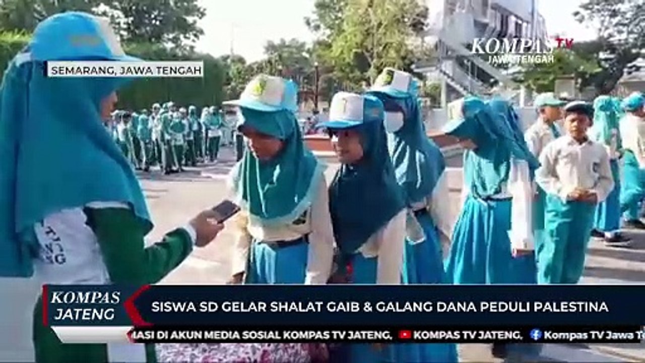 Siswa SD Gelar Shalat Gaib dan Galang Dana Peduli Palestina