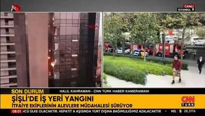Son dakika... Şişli'de iş merkezinde yangın
