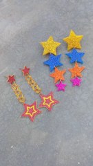 Glitter sheet Earrings   #ytshorts  #shorts