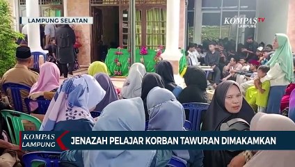 Jenazah Pelajar Korban Tawuran Dimakamkan