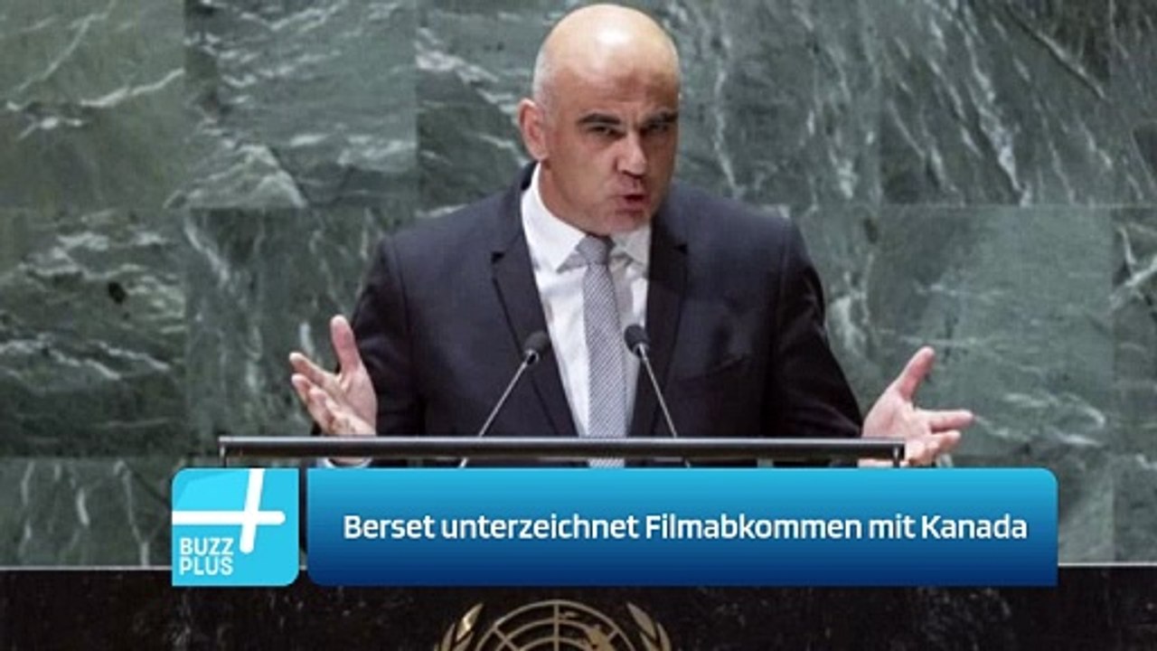 Berset unterzeichnet Filmabkommen mit Kanada