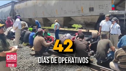 34 mil migrantes han sido bajados de los trenes en los últimos 42 días