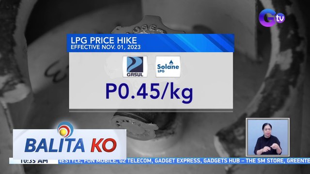 Presyo ng LPG, tumaas sa unang araw ng Nobyembre | BK