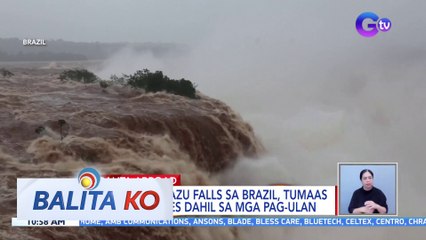 Tubig sa Iguazu Falls sa Brazil, tumaas nang 16 beses dahil sa mga pag-ulan | BK