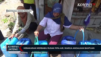 Kebakaran Merbabu Rusak Pipa Air, Warga Andalkan Bantuan