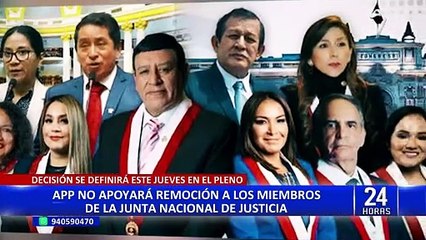 Luis Aragón sobre informe que recomienda destitución de la JNJ: "Votación debe ser individualizada"