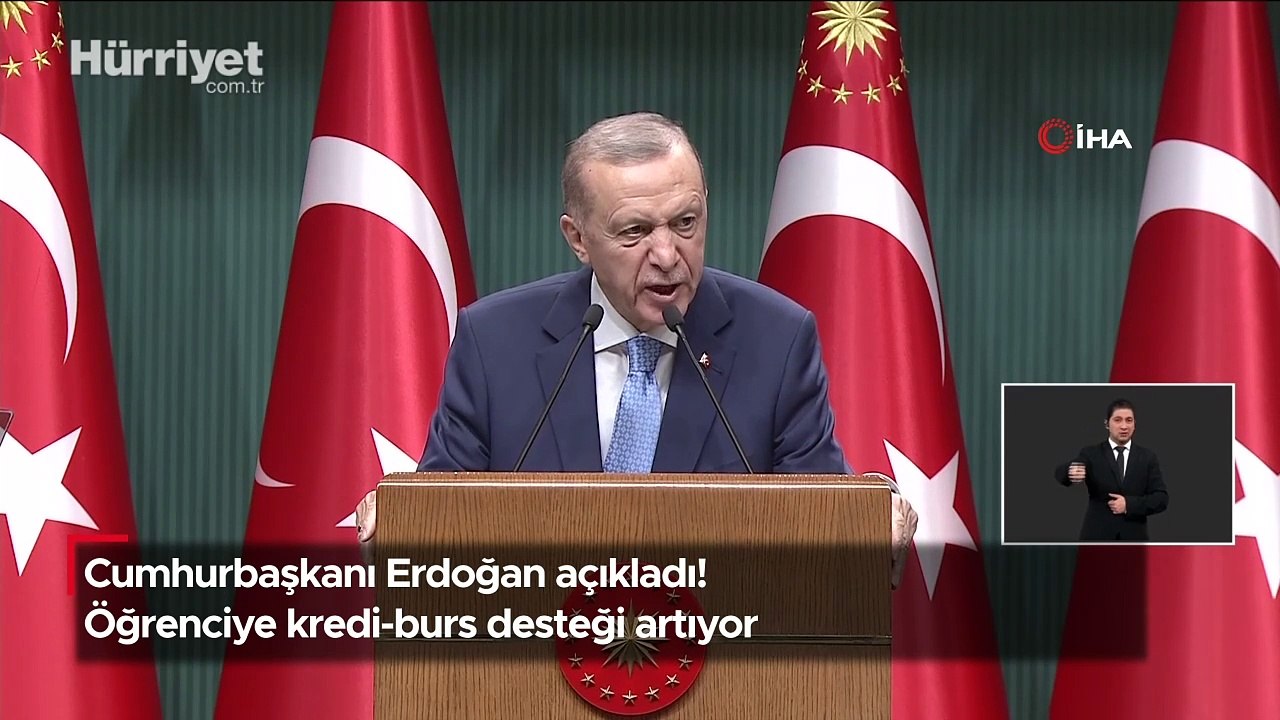 Cumhurbaşkanı Erdoğan, Kabine Toplantısı'nda duyurdu... Öğrenciye kredi-burs desteği artıyor
