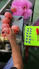 Doll Maker Places Eyes