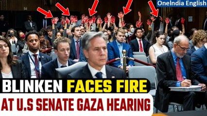 Israel-Hamas War: Protesters storm Congress meet on Gaza, call Blinken a ‘murderer’ | Oneindia