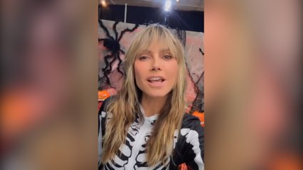 Heidi Klum'dan Cadılar Bayramı şovu