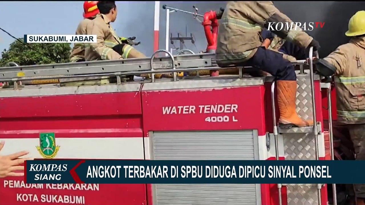 Diduga Karena Sinyal Ponsel Sopir, Dispenser BBM di SPBU Meledak dan Bakar Angkot!