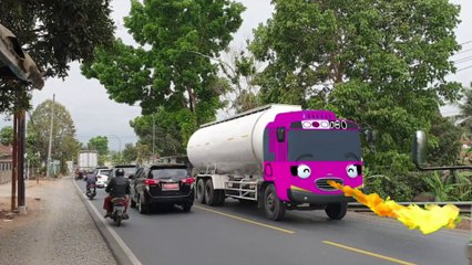 Truk tronton bus telolet berubah jadi tayo