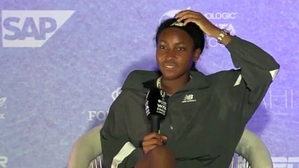 WTA Finals 2023 - Coco Gauff avant de jouer  Iga Swiatek à Cancun