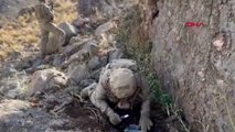 Bitlis kırsalında PKK'lı teröristlere ait yaşam malzemesi ele geçirildi