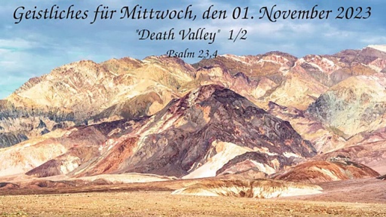 Geistliches für Mittwoch, den 01. November 2023
