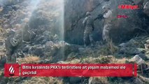 Bitlis kırsalında PKK'lı teröristlere ait yaşam malzemesi ele geçirildi
