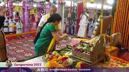 Shree Guru Paduka Poojan performed during Gurupurnima Utsav 2023 _ Sadguru Aniruddha Bapu