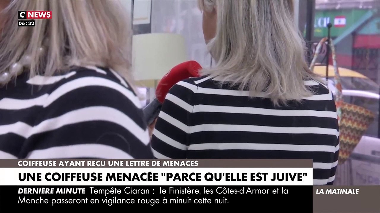 Antisémitisme - Menacée, cette coiffeuse témoigne de la violence des menaces reçues : "Quand je sors de chez moi j'ai peur, quand je dépose ma fille à l'école, j'ai peur"