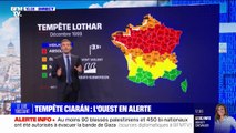 La tempêté Ciarán est-elle comparable aux tempêtes Lothar et Martin de 1999?