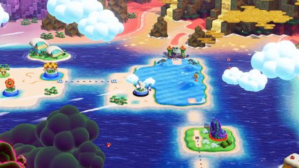 Super Mario Bros. Wonder - Natación Bajo las Nubes Atormentadas Completo - Gameplay Sin Comentarios