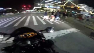 SPORTBIKES RIPPING THE FREEWAY AT NIGHT in korea 2023