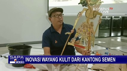 Harga Kulit Hewan Mahal, Juki Berinovasi Buat Wayang Kulit dari Kantong Semen!