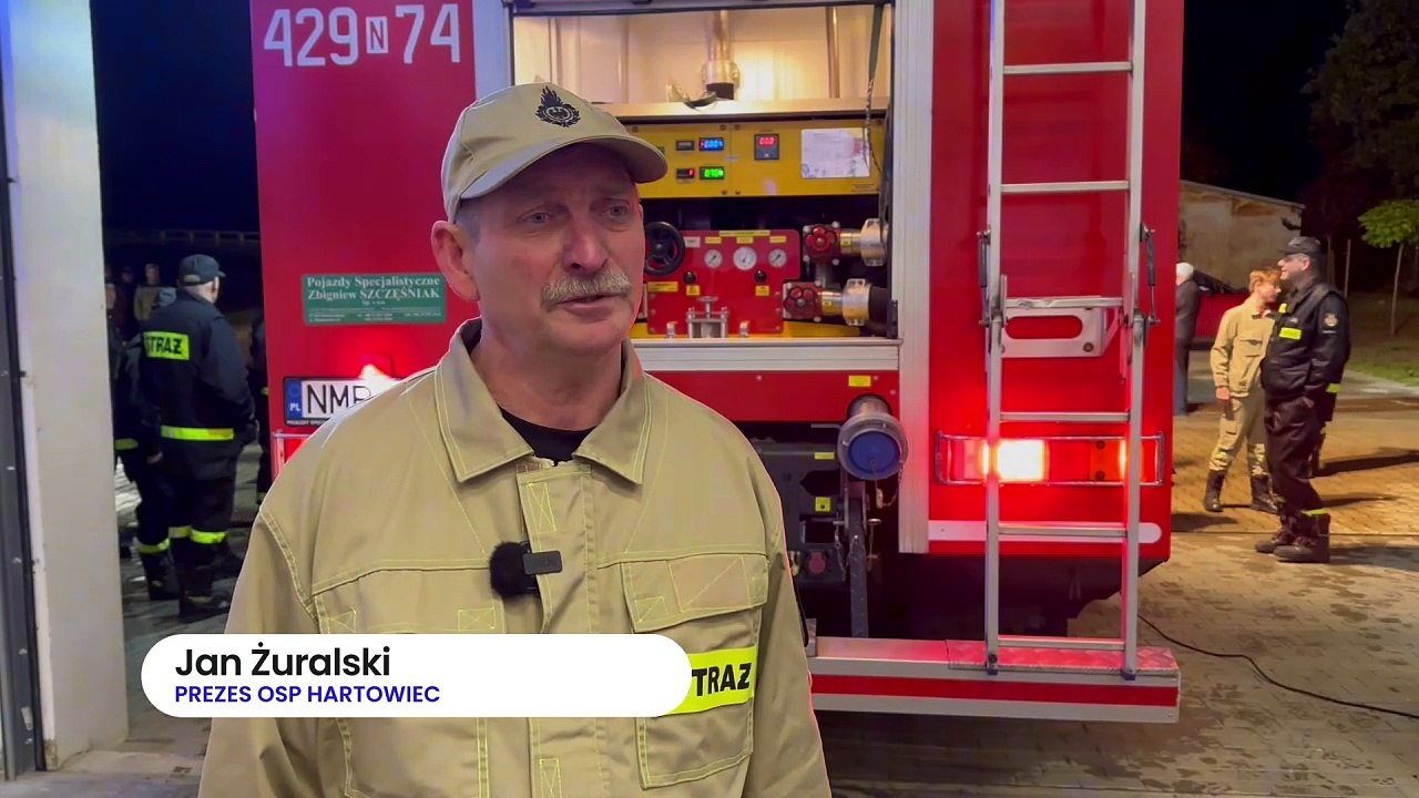 Królewskie powitanie w Hartowcu! Wóz bojowy trafił do OSP!