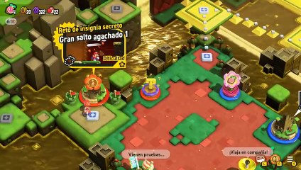 Super Mario Bros. Wonder - Reto de Insignia Secreto Gran Salto Agachado 1 Completo - Sin Comentarios