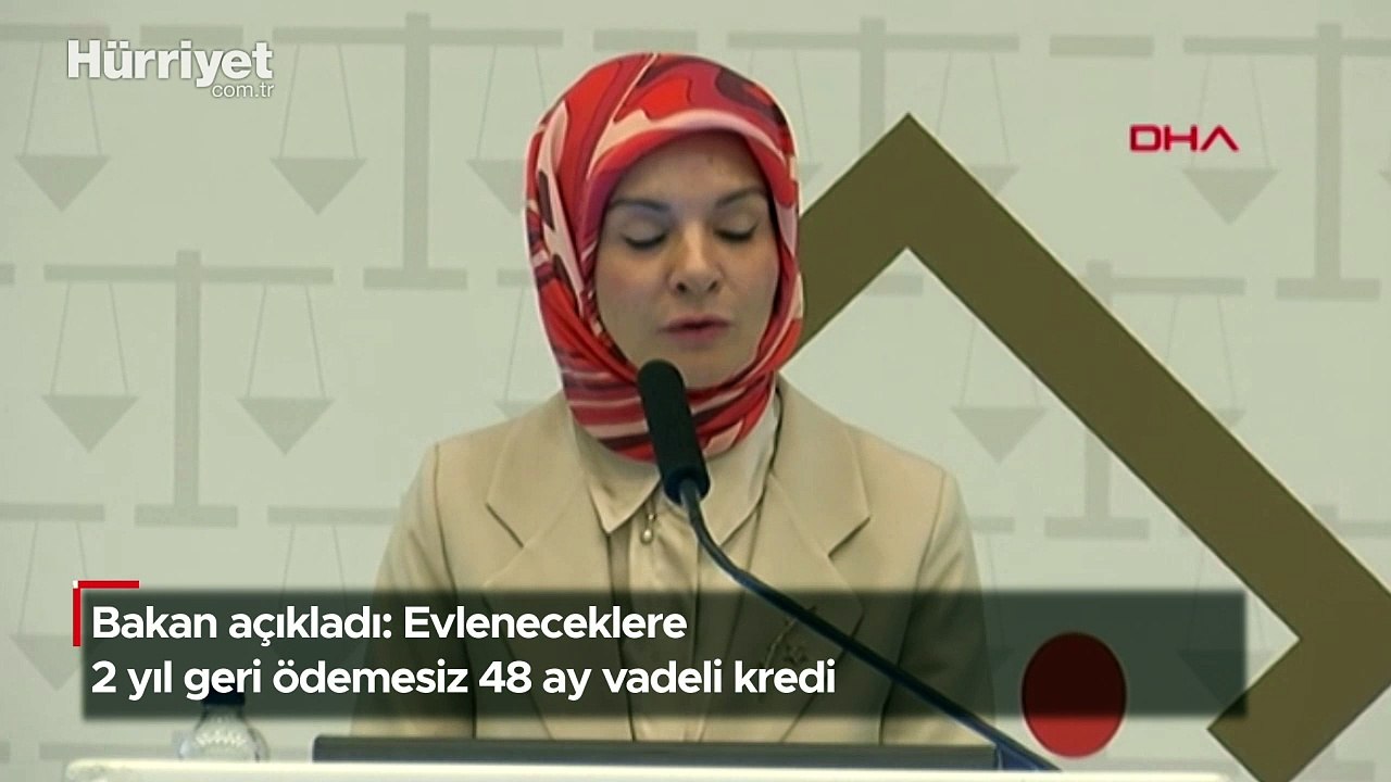 Bakan açıkladı: Evleneceklere 2 yıl geri ödemesiz 48 ay vadeli kredi