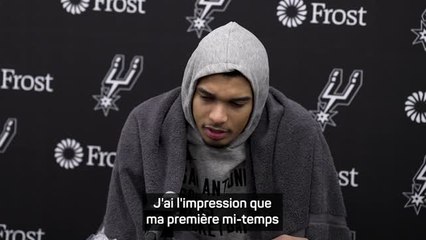 Spurs - Wembanyama au duel face à Durant : "Ça changeait un peu de d'habitude !"