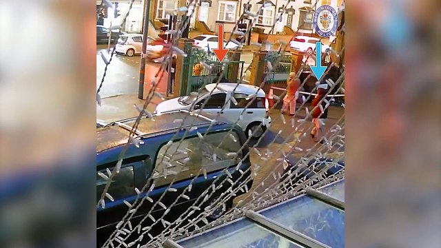 CCTV moment Muslim worshippers doused in petrol and set on fire outside mosques in Birmingham & London