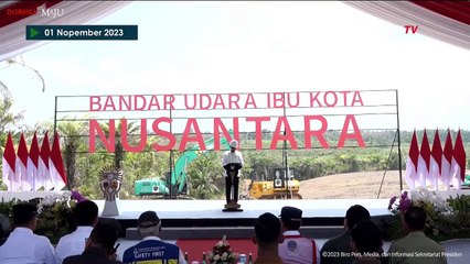 [FULL] Momen Presiden Jokowi Groundbreaking Bandar Udara IKN, Begini Harapannya