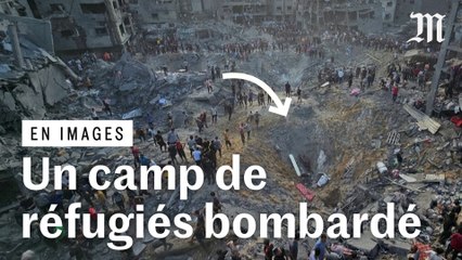 Gaza : les images du bombardement sur le camp de réfugiés de Jabaliya