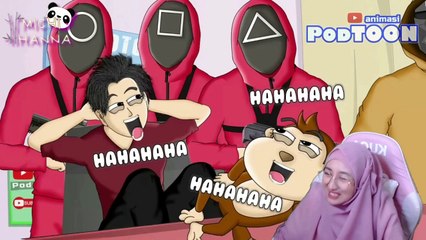 Ngakak Bareng Parodi-parodian Squid Game Michi Hanna Reaction