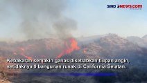 Siramkan Air dari Pesawat, Damkar California Berusaha Padamkan Api