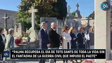 "Palma recupera el Día de Tots Sants de toda la vida sin el fantasma de la Guerra Civil que impuso el Pacte"