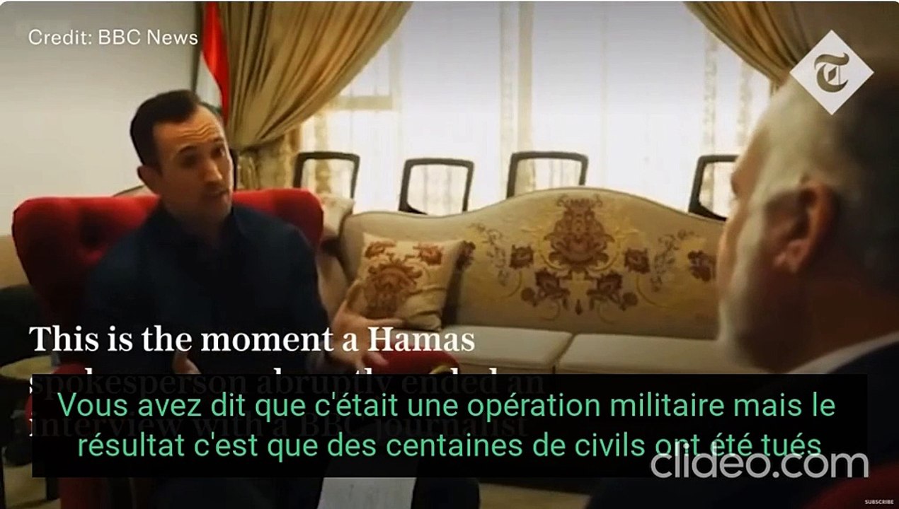 ITW du Porte-parole du Hamas par la BBC