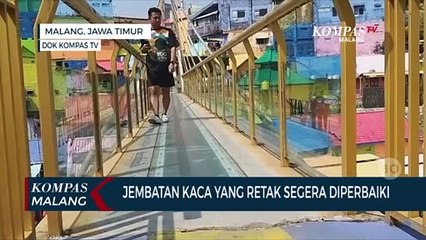 Gunakan APBD, Jembatan Kaca Penghubung Kampung Tridi dan KWW yang Retak Segera Diperbaiki