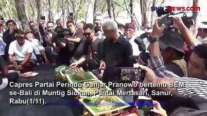 Ganjar Ajak Anak Muda Terjun ke Politik saat Bertemu BEM se-Bali