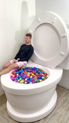 I SCARED my Sleeping Friend and he FELL into the Worlds Largest Toilet #unitedkingdom #reels #unitedstates #English #toilet #viral #trending #usa #foryou #shorts