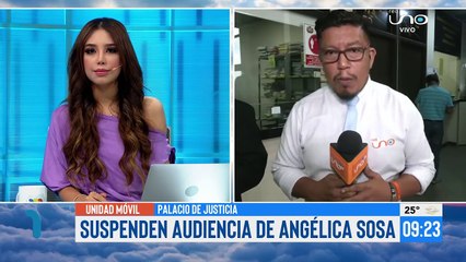 Suspenden audiencia de Angélica Sosa