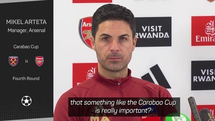 Arteta urges players not to be 'arrogant' towards Carabao Cup