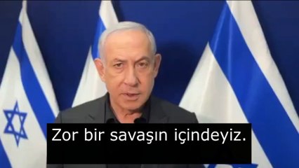 Netanyahu İsrail vatandaşlarına söz verdi: Zafere kadar devam edeceğiz.