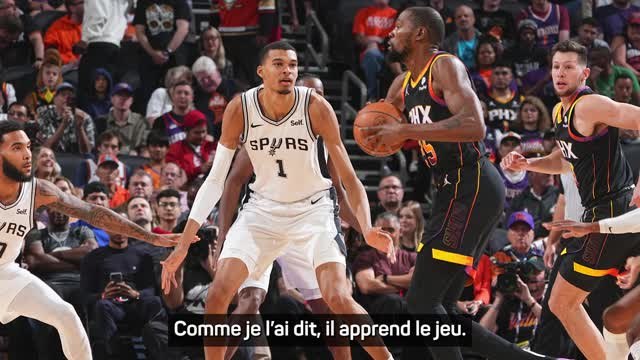 Spurs - Popovich : Wembanyama apprend vite