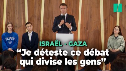 Macron s’élève contre « le débat » sur la valeur des « vies juives » et « palestiniennes »