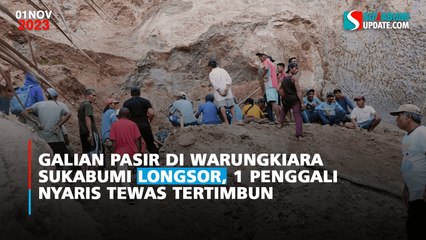 Galian Pasir di Warungkiara Sukabumi Longsor, 1 Penggali Nyaris Tewas Tertimbun