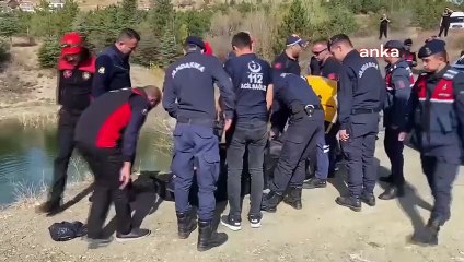 Çorum'da Çomar Barajı'na düşen otomobilde bir kişi hayatını kaybetti