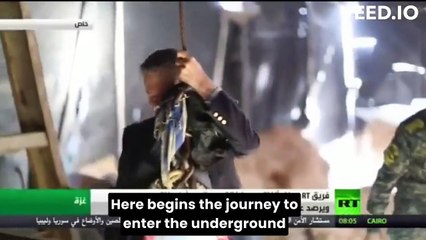 Gazze'de kilometrelerce uzunluktaki tüneller böyle görüntülendi