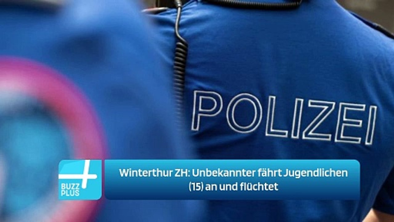 Winterthur ZH: Unbekannter fährt Jugendlichen (15) an und flüchtet
