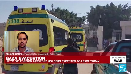 At least 110 foreign and injured from Gaza enter Egypt